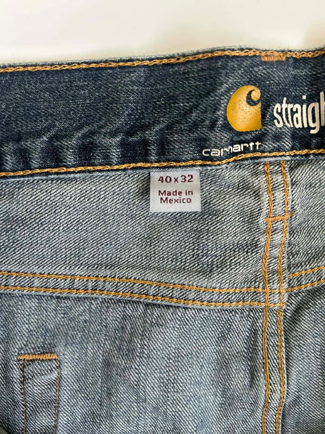 [40/32] 칼하트 중청 스트레이트 데님 팬츠 상품이미지3