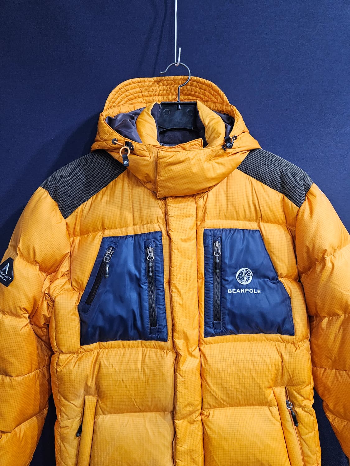 빈폴 옐로우컬러 남성 105 구스다운 패딩  상품이미지7