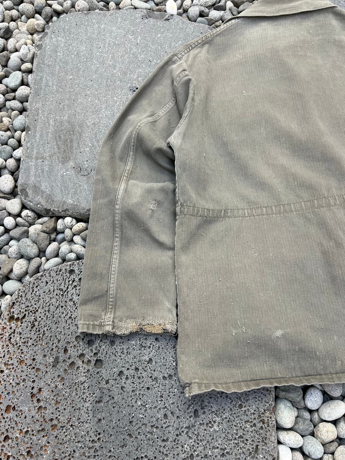 OLD VINTAGE DISTRESSED HBT 빈티지헤링본워크자켓 상품이미지9