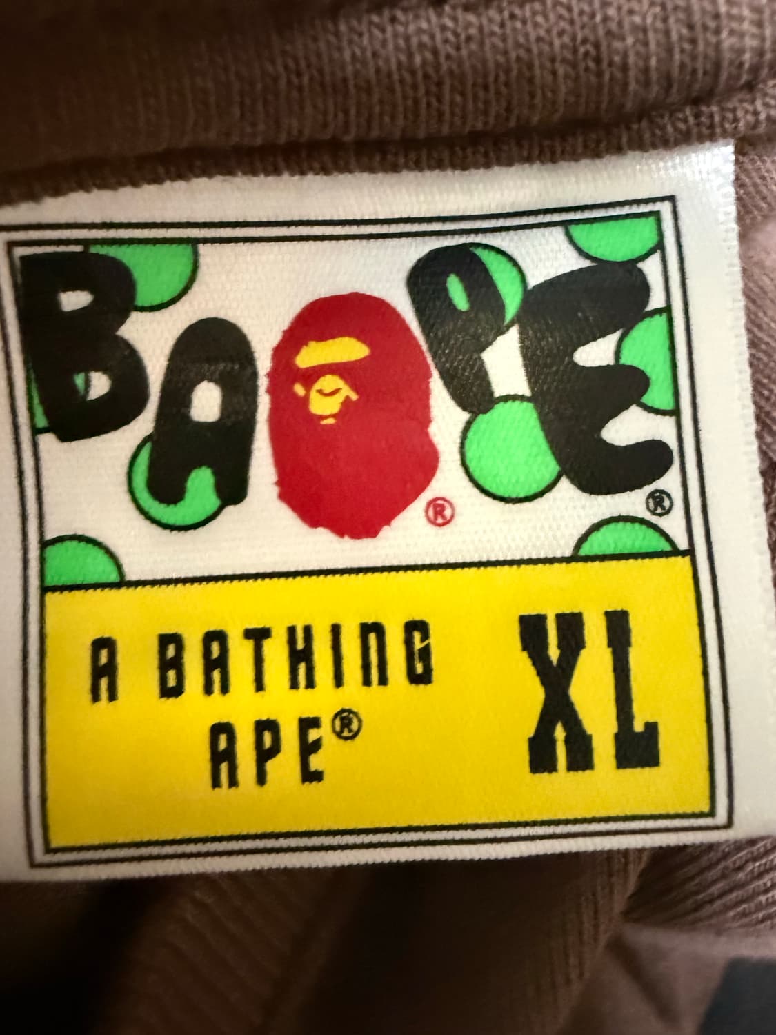 베이프 롱슬리브 브라운 상품이미지2