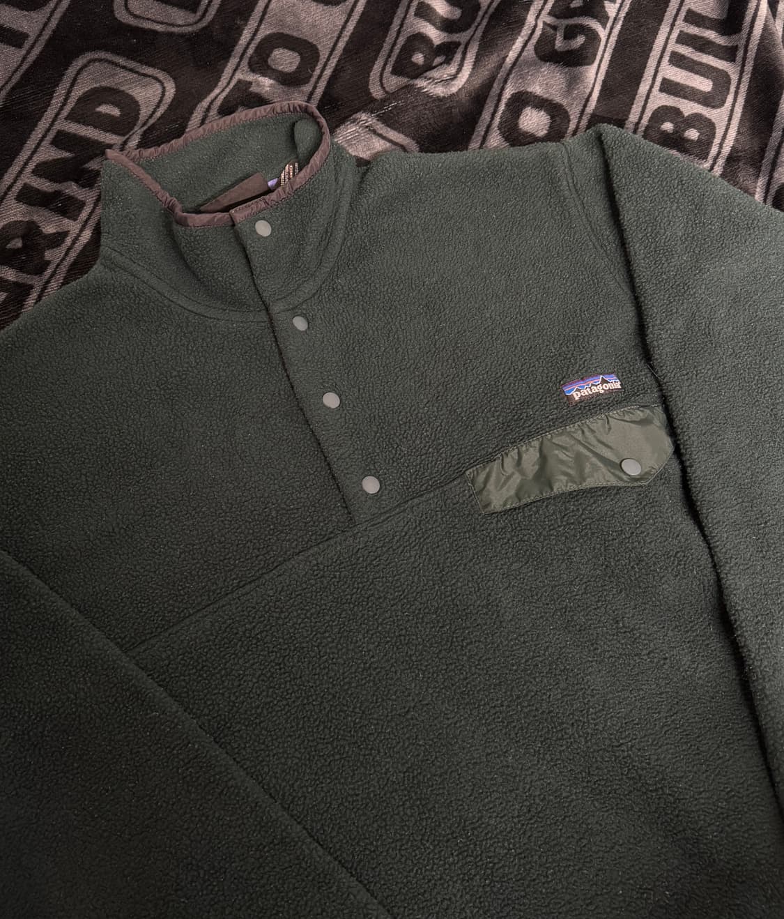 파타고니아 신칠라 스냅 티 풀 오버 다크 그린 메이드 인 자메이카 상품이미지3