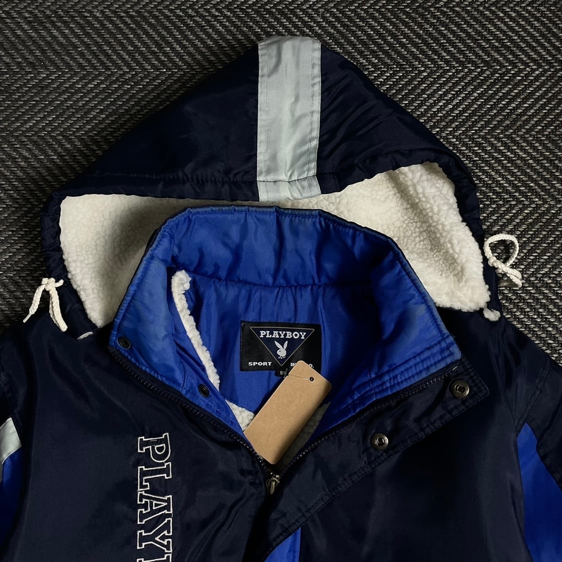 90s 플레이보이 빅로고 벤치코트 돕바 롱 점퍼o 5063 상품이미지5