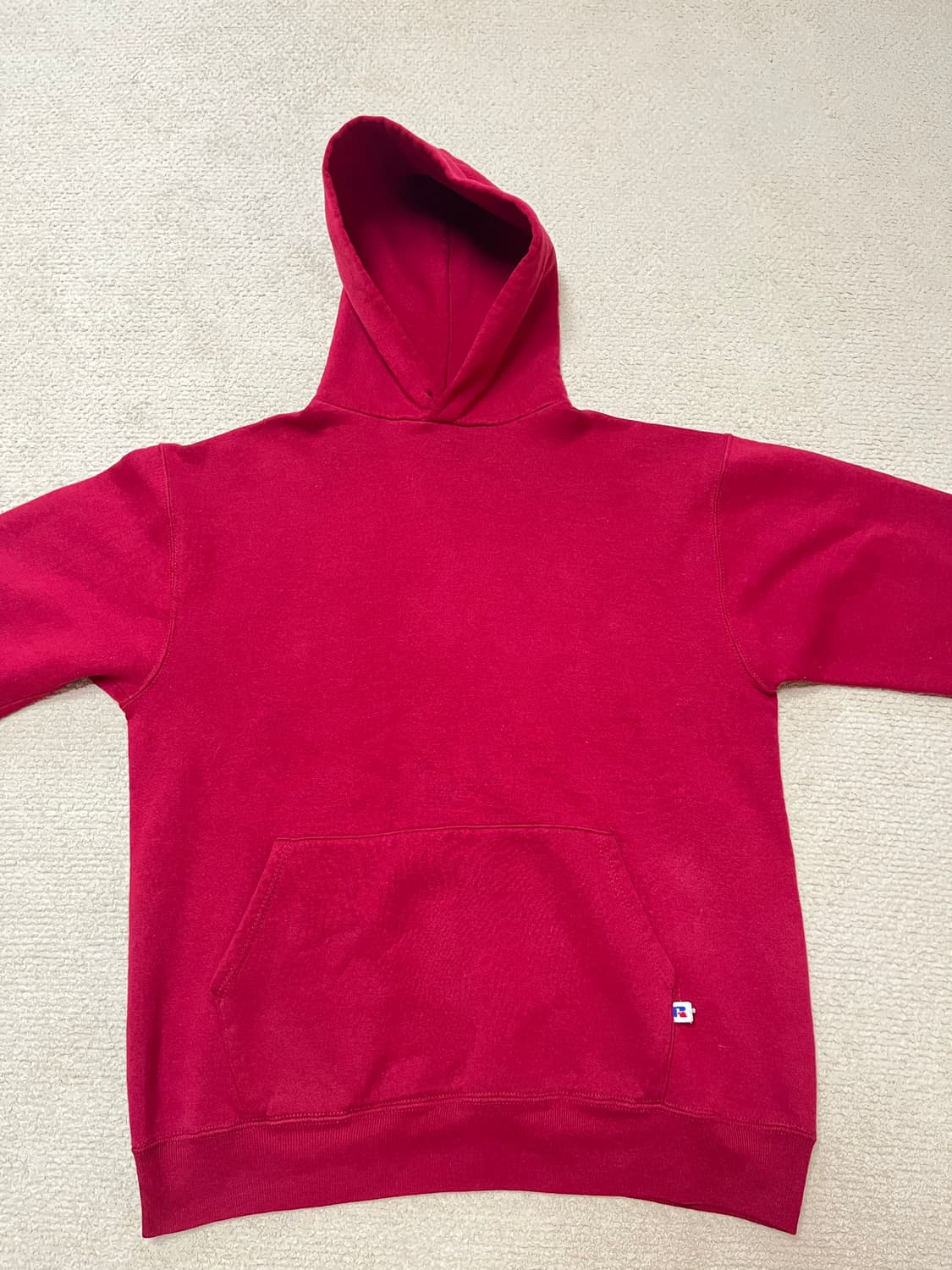 90s 러셀 레드 후드 usa 상품이미지1