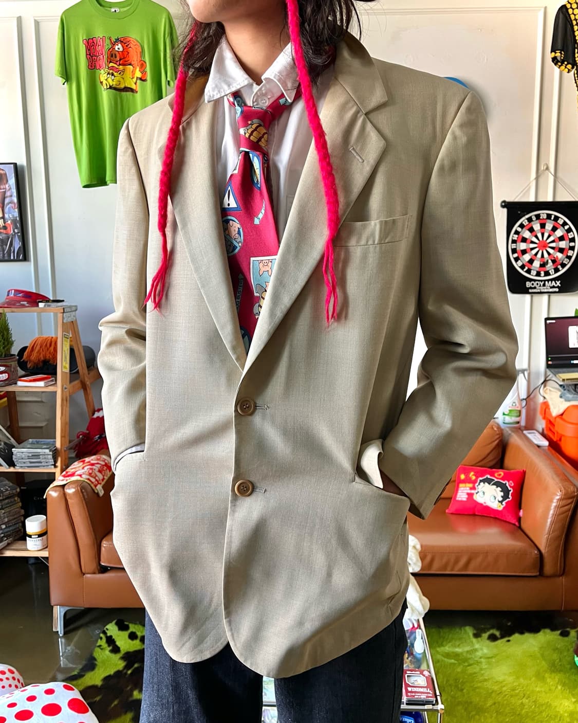 Old MOSCHINO♥️UOMO Wool Blazer Jacket 상품이미지2