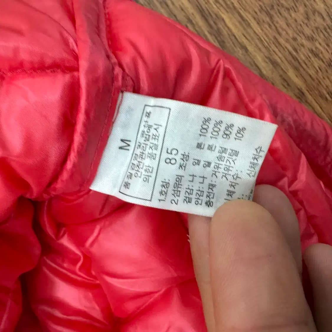 여성용 M 노스페이스 써밋 경량 패딩 자켓 상품이미지9