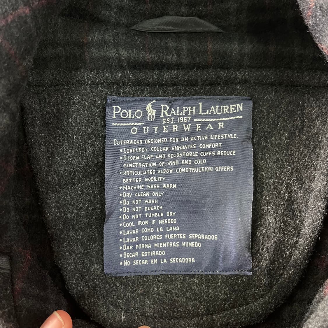 105 폴로랄프로렌 울 떡볶이 후드 코트 상품이미지3