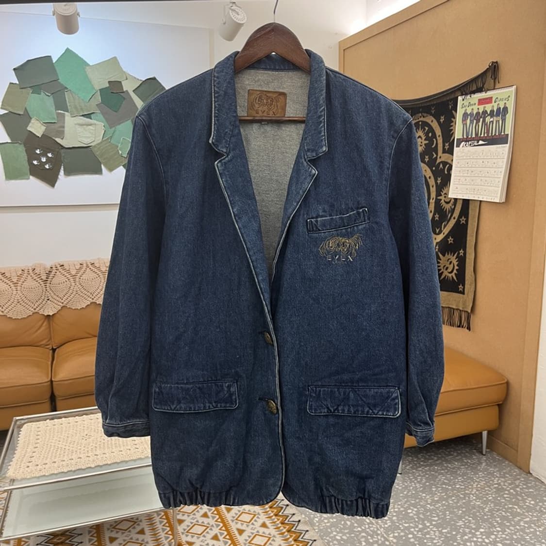 에벡스 바이 크리지아 캐주얼 시크 오버핏 데님자켓 42 C10832 상품이미지3