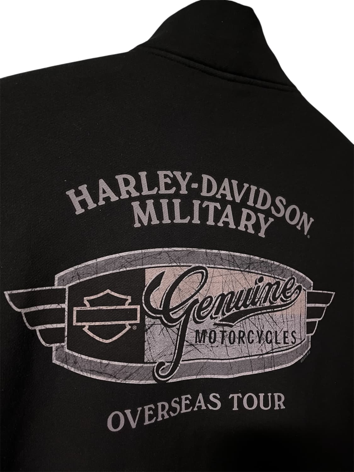 [3XL] 할리데이비슨 빈티지 스웻 집업자켓 블랙 상품이미지4