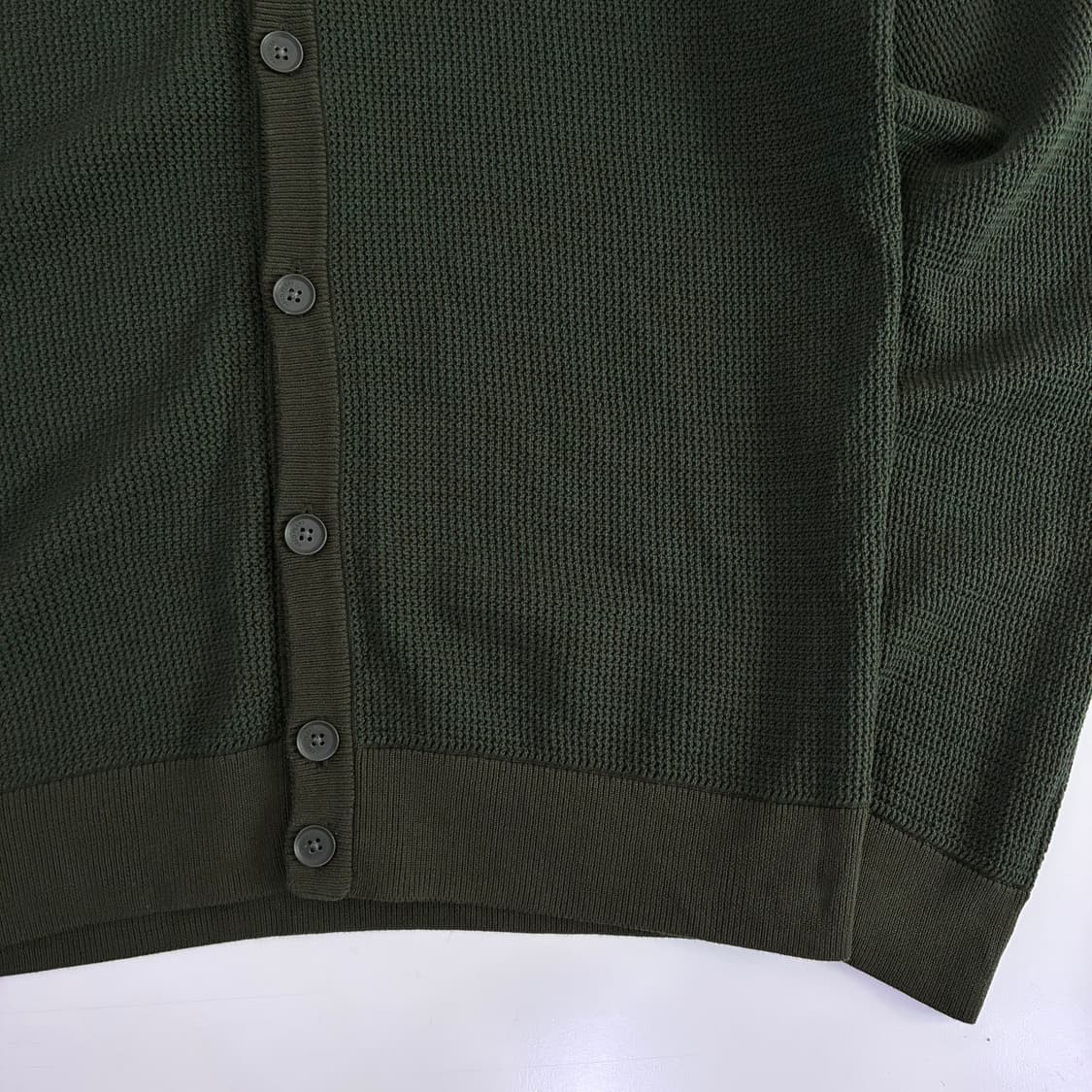 Fred Perry 레드 페리 써멀 카키 윙트리 업버튼 가디건 상품이미지4