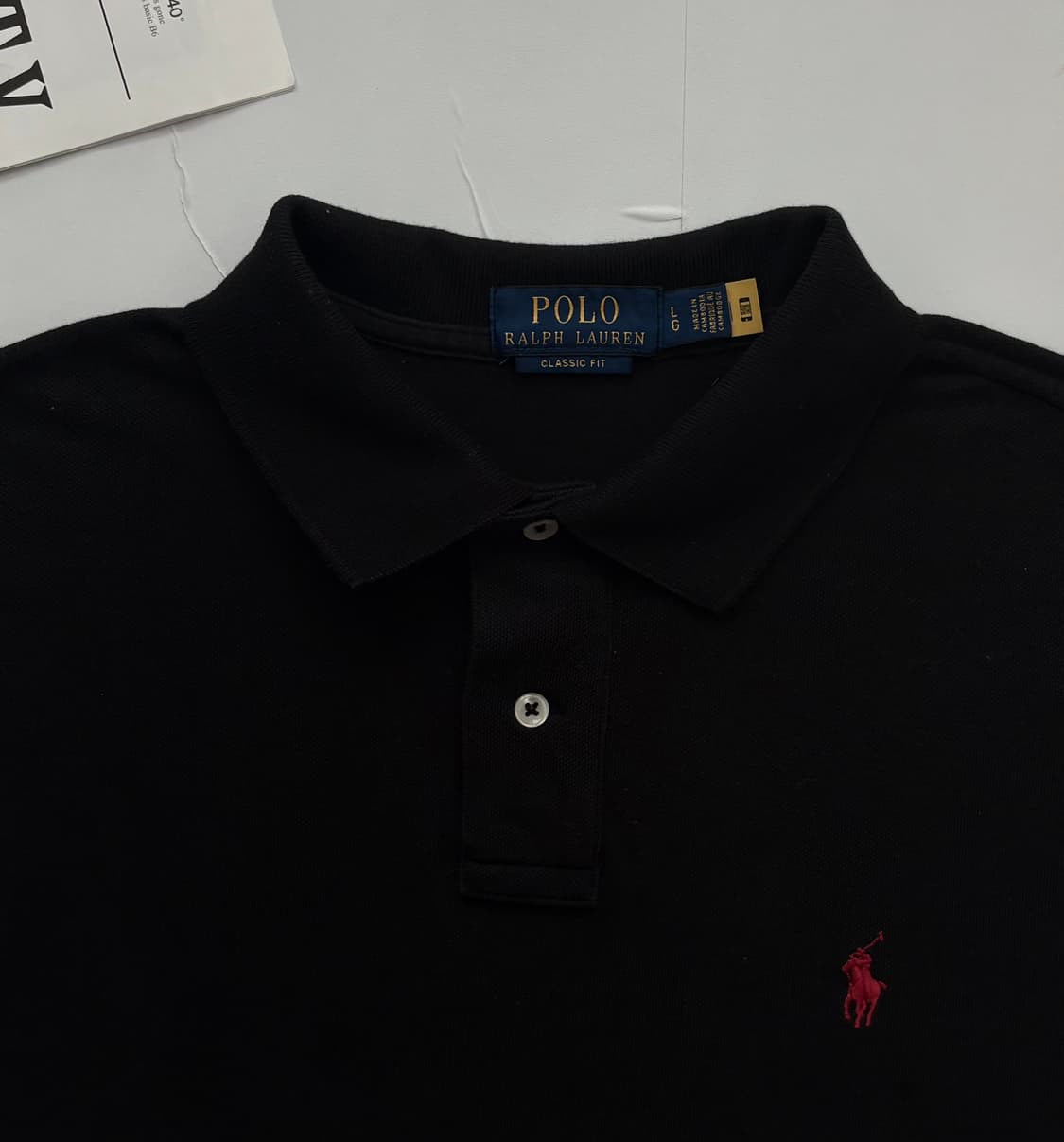 Polo 폴로랄프로렌 QR 블랙 카라티  상품이미지4