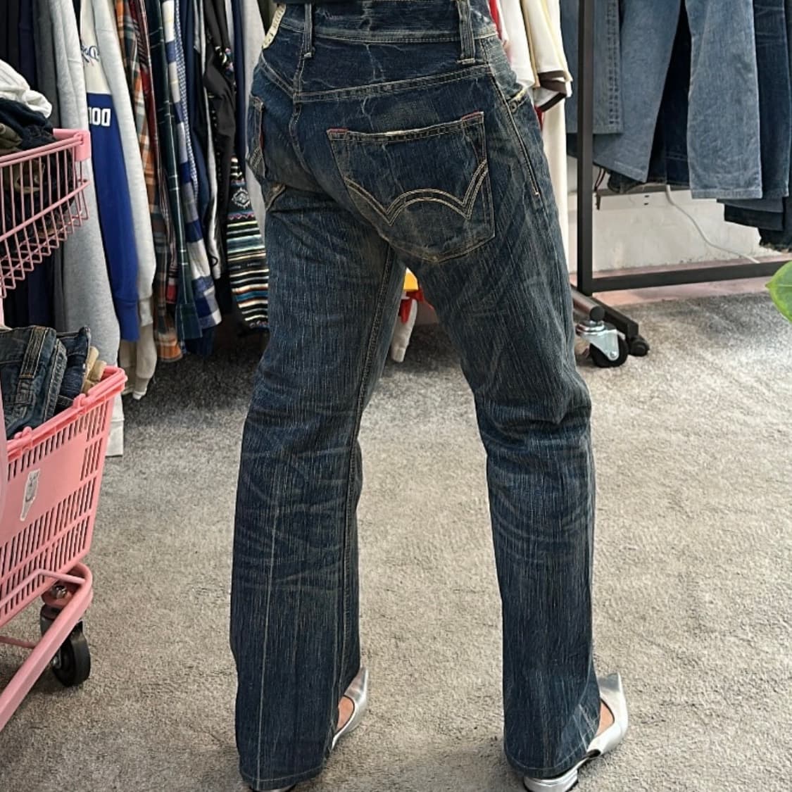 에드윈503 블루트립 페이드 세미 부츠컷 데님(28) 상품이미지3