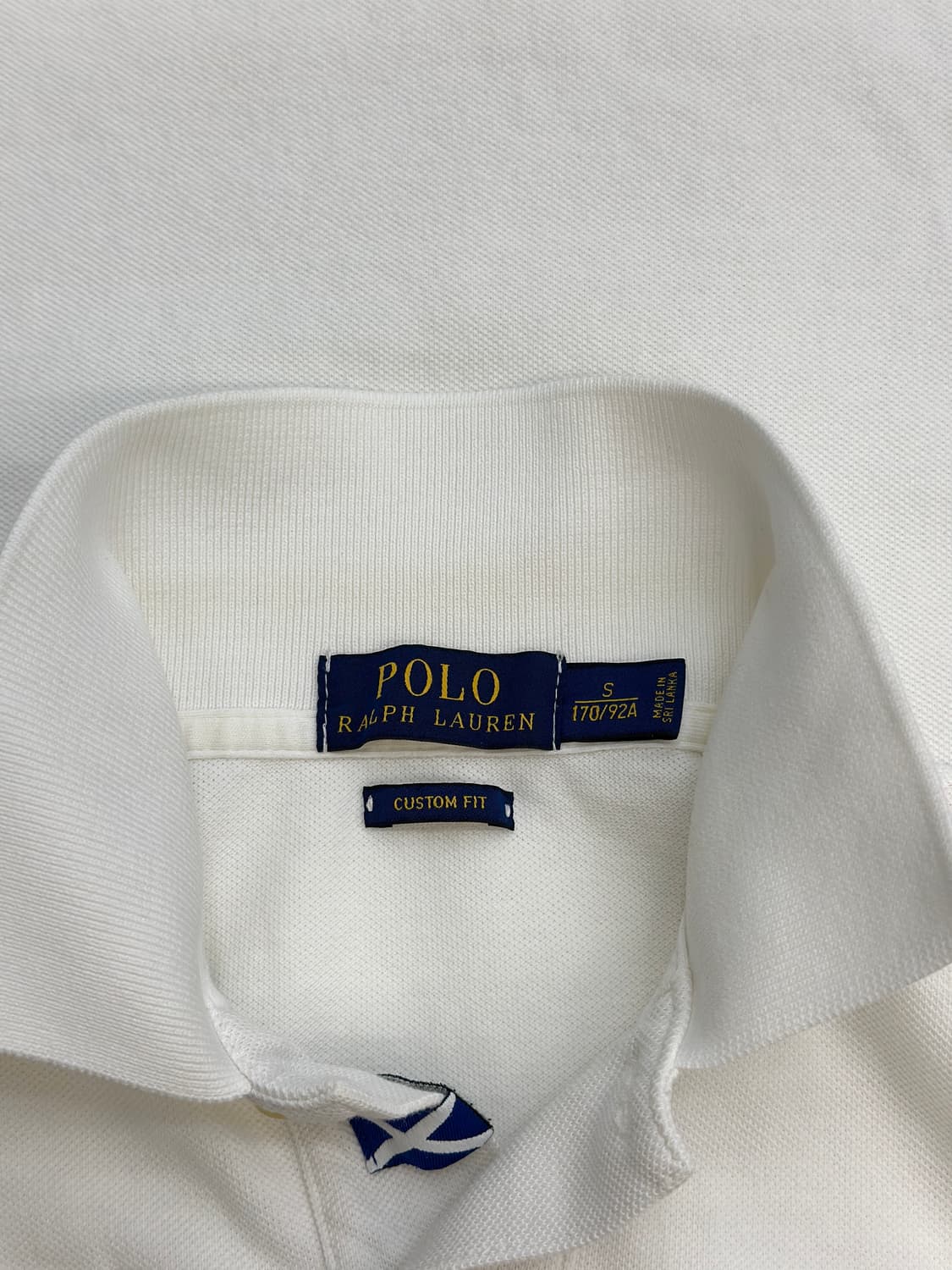 폴로 랄프로렌 블랙와치 화이트/골드 빅포니 카라티  상품이미지9