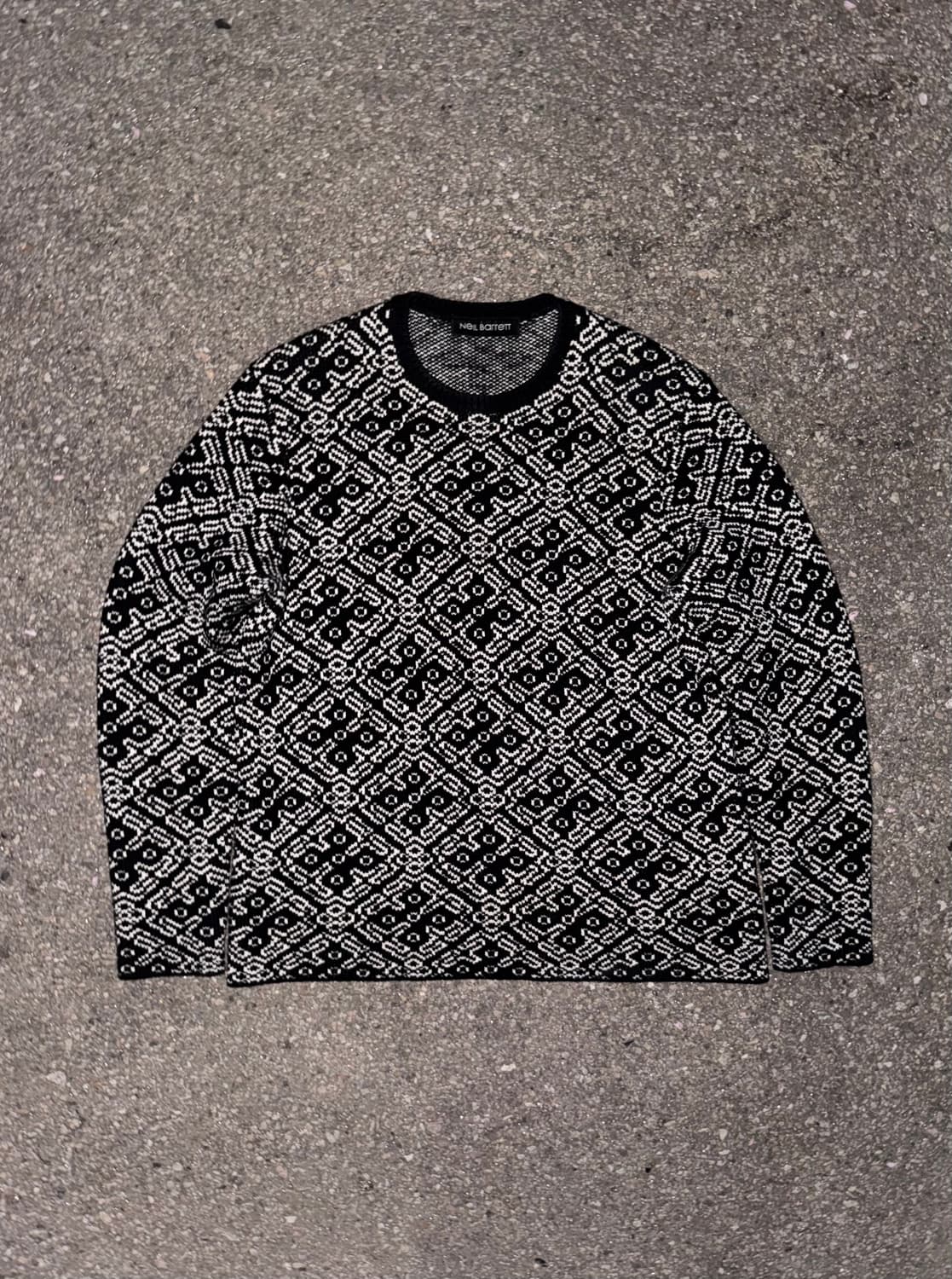 Neil Barrett Geometric pattern Wool knit 상품이미지1
