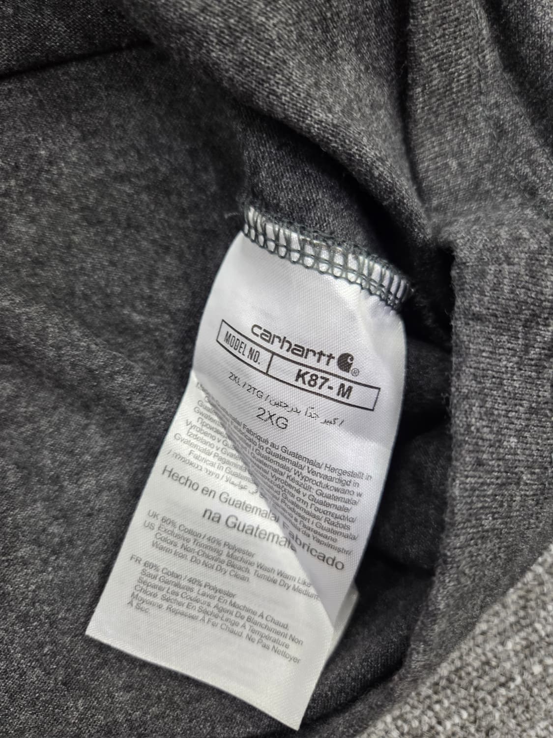 칼하트 루즈핏 포켓 티셔츠 상품이미지5