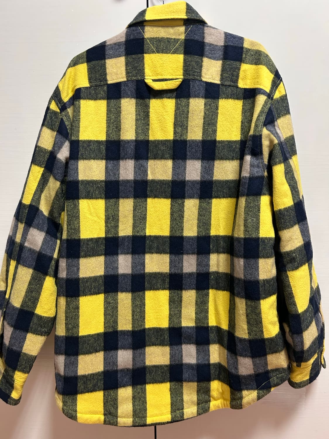 타미힐피거 옐로우 체크 셔츠 M 상품이미지5