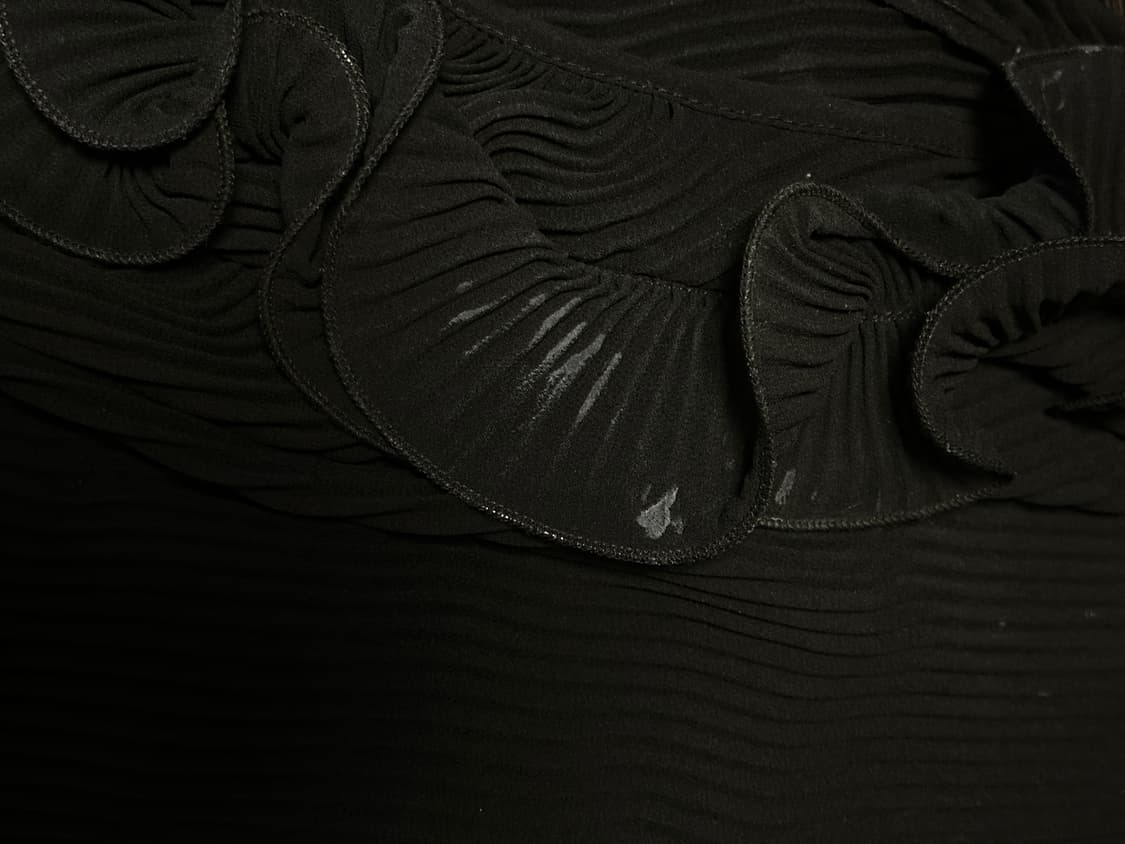 Sheer Top with Ruffle Sleeves (black) 상품이미지7