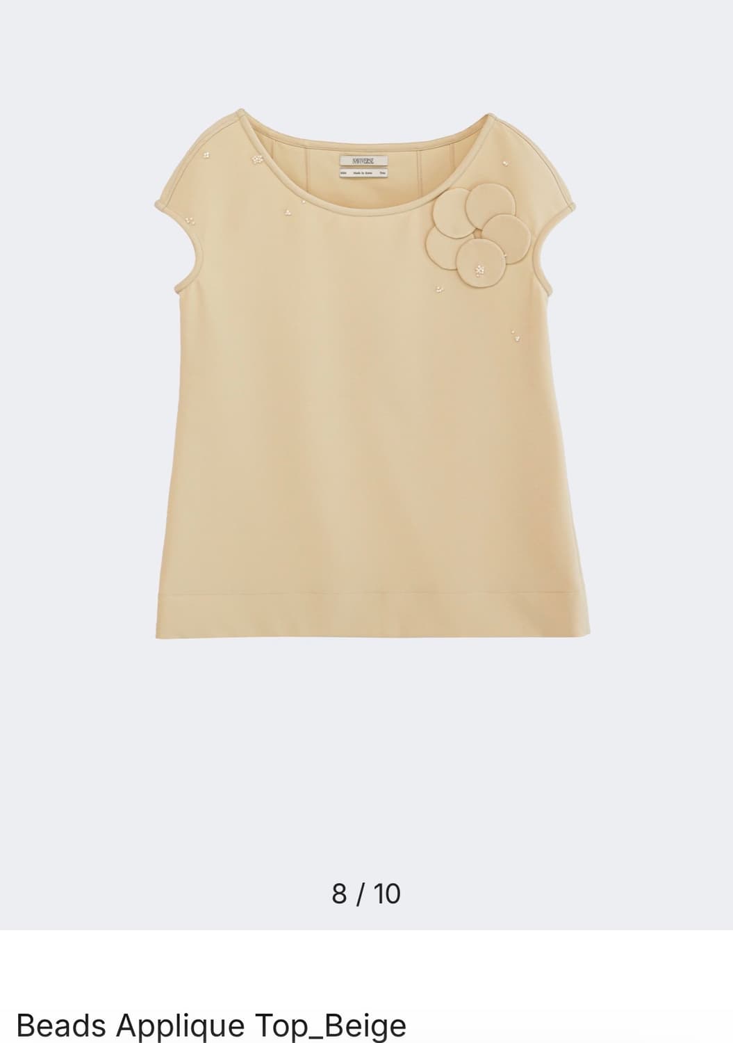 (삽니다)나비버스 Beads Applique Top 베이지 삽니다. 상품이미지1