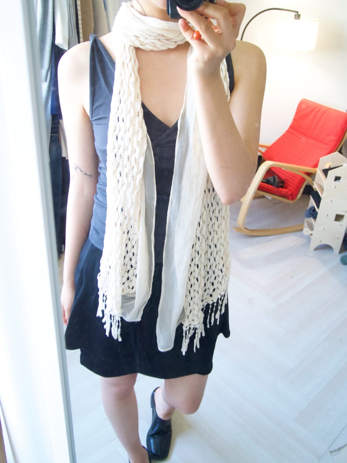 mixed long scarf 상품이미지1