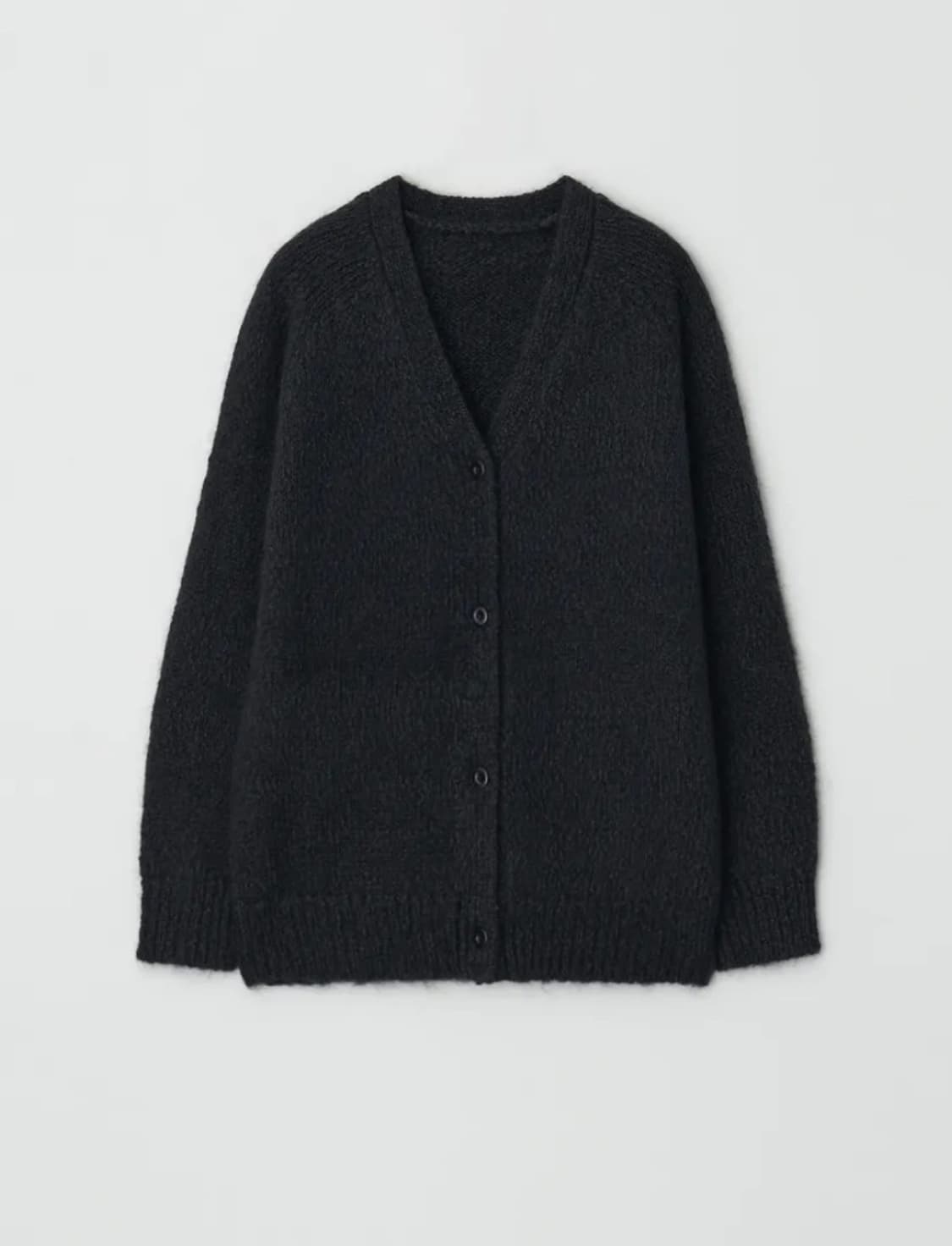 (새상품) 모이아 25fw 모헤어 가디건 차콜 상품이미지3