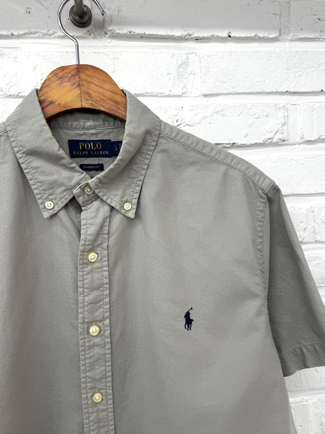 폴로 그레이 클래식핏 반팔셔츠 상품이미지4