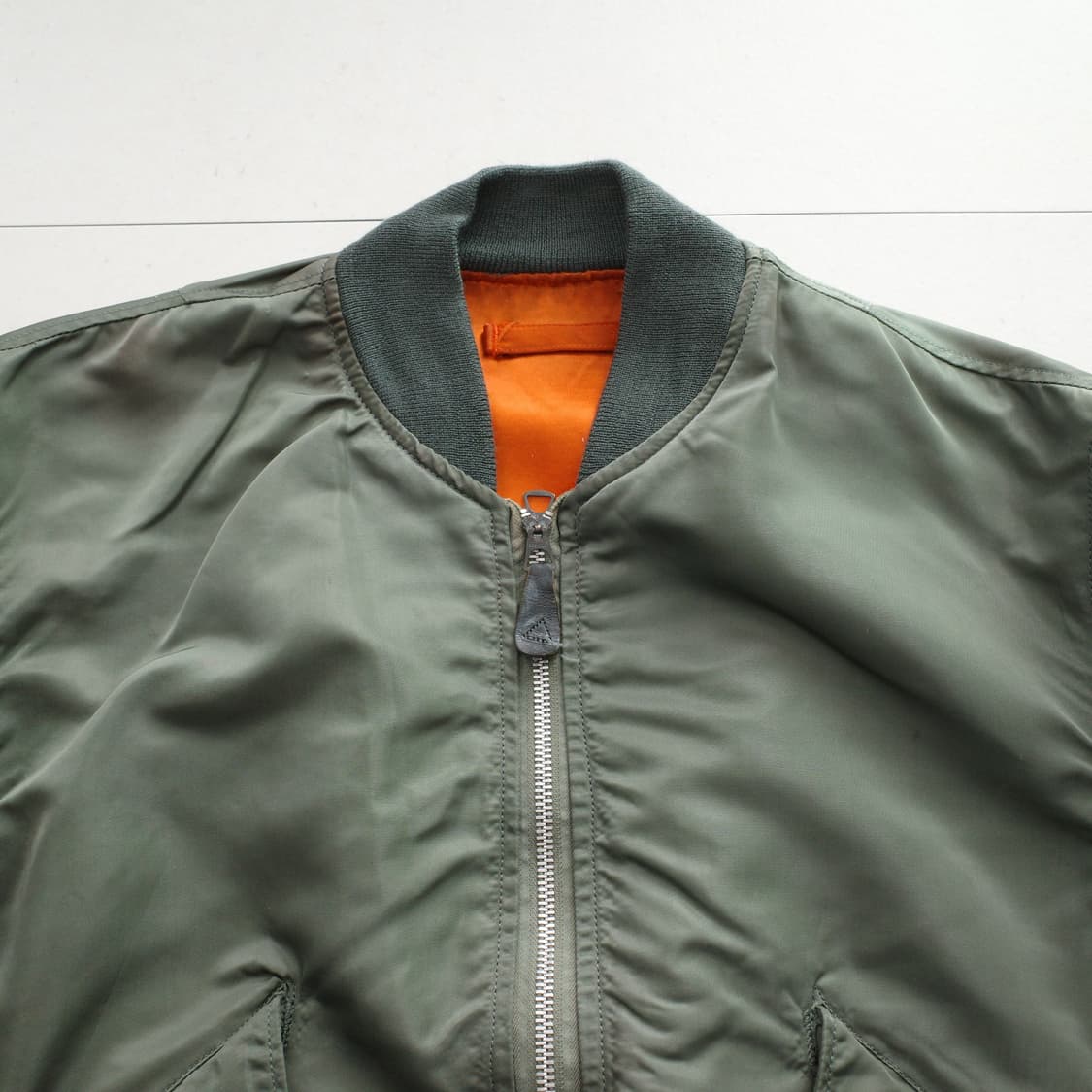 70s 미군 오리지널 알파 L-2B 항공점퍼 M사이즈 빈티지 밀리터리 상품이미지2