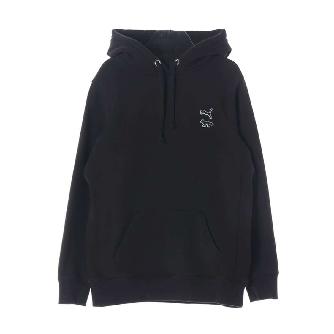 메종키츠네 x 푸마 콜라보 블랙 후드티 S 상품이미지1