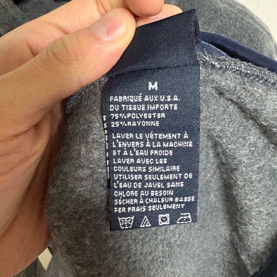 노티카 Made in USA 반집업 아노락 플리스 / 차콜, M 상품이미지10