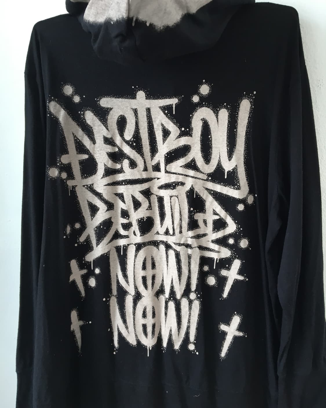 Lettering printing hood zip up 상품이미지5