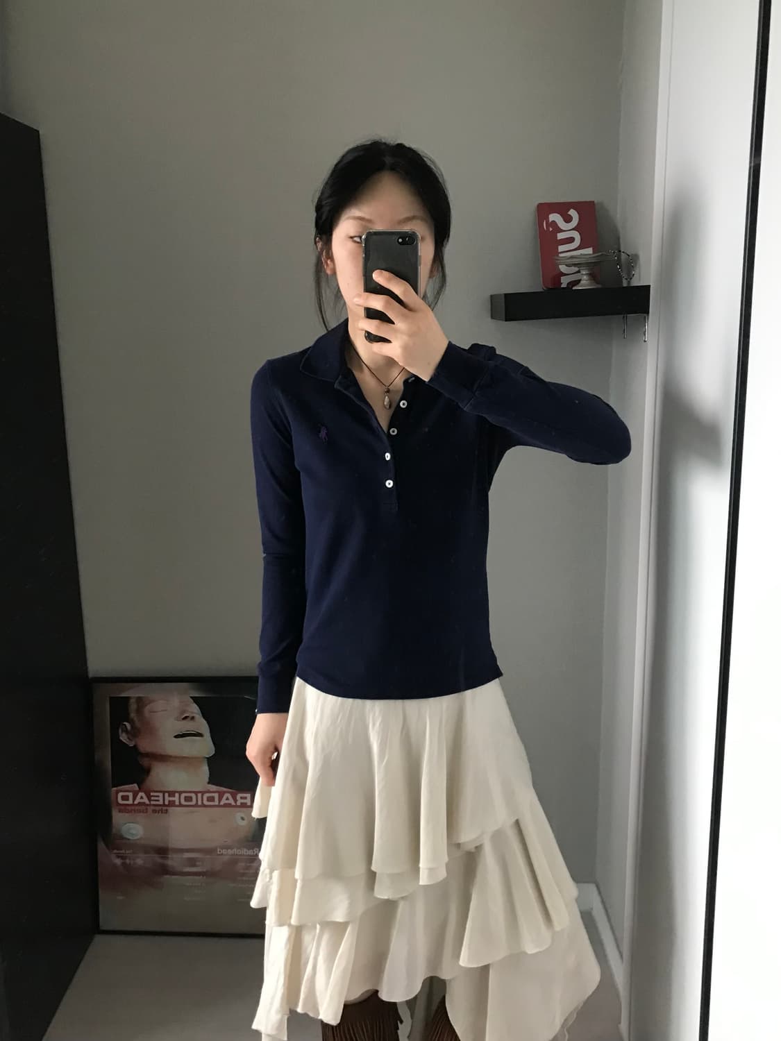 폴로 랄프로렌 포니로고 여성라인 긴팔 카라티 상품이미지3