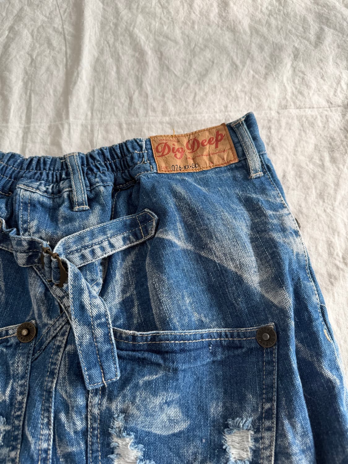 디그딥 하이웨스트 니혼진 너드 와투케 펑크 데님 팬츠 상품이미지6