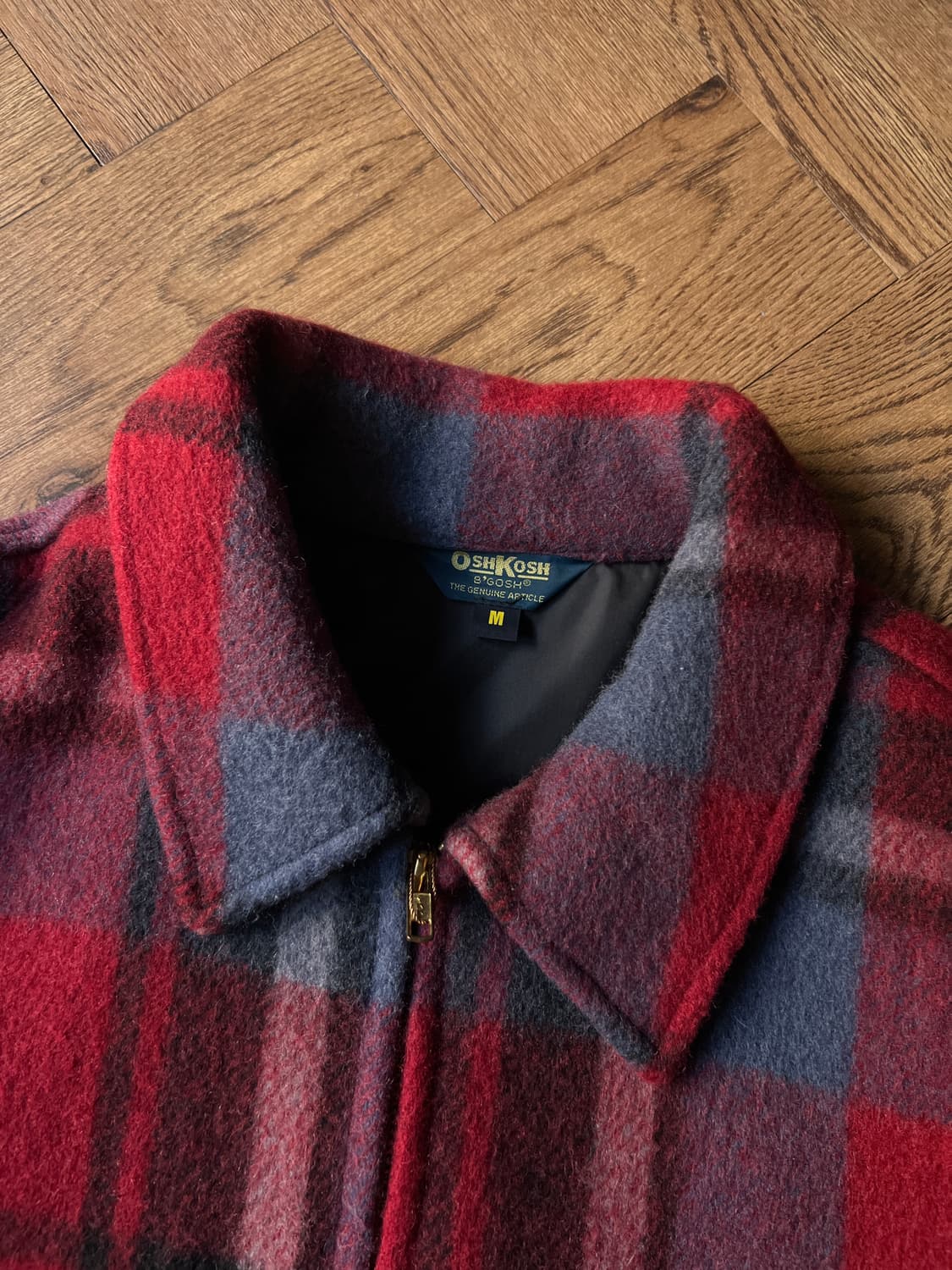 [M]OSHKOSH 오시코시 레드 타탄체크 울 자켓 상품이미지2