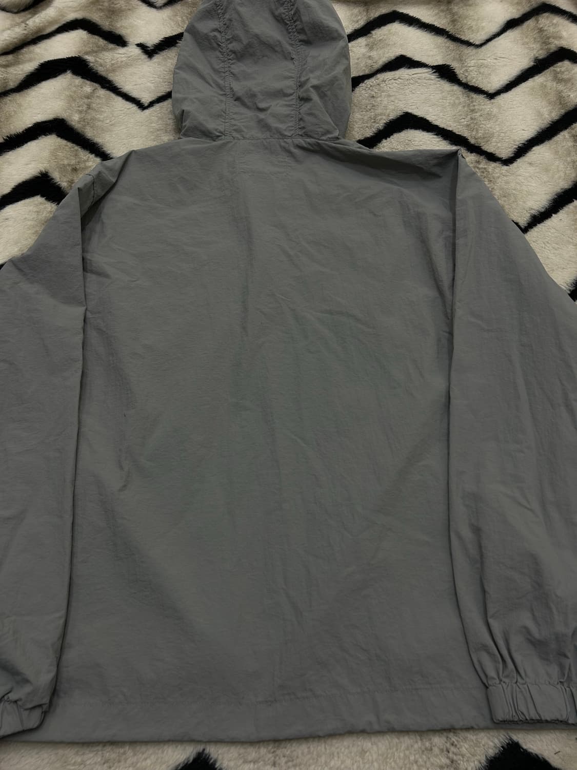 [L]트래블 버튼 나일론 후드 아노락/그레이 상품이미지5