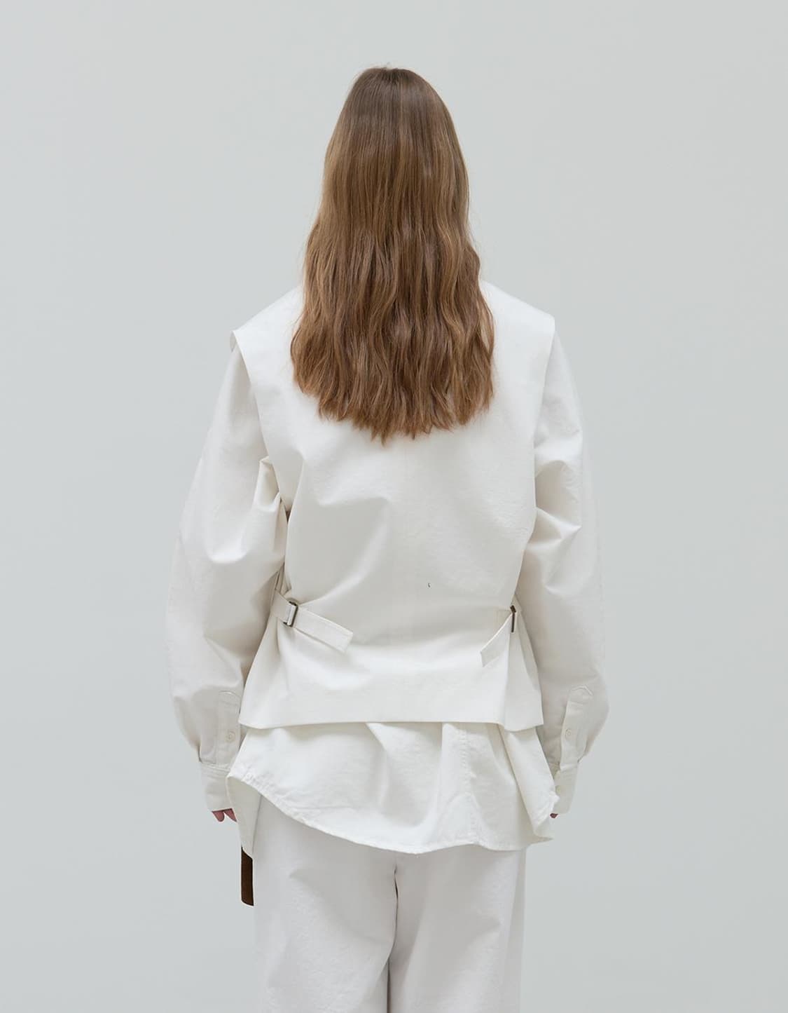 Repos over cotton vest white리포스 오버 코튼베스트 상품이미지3