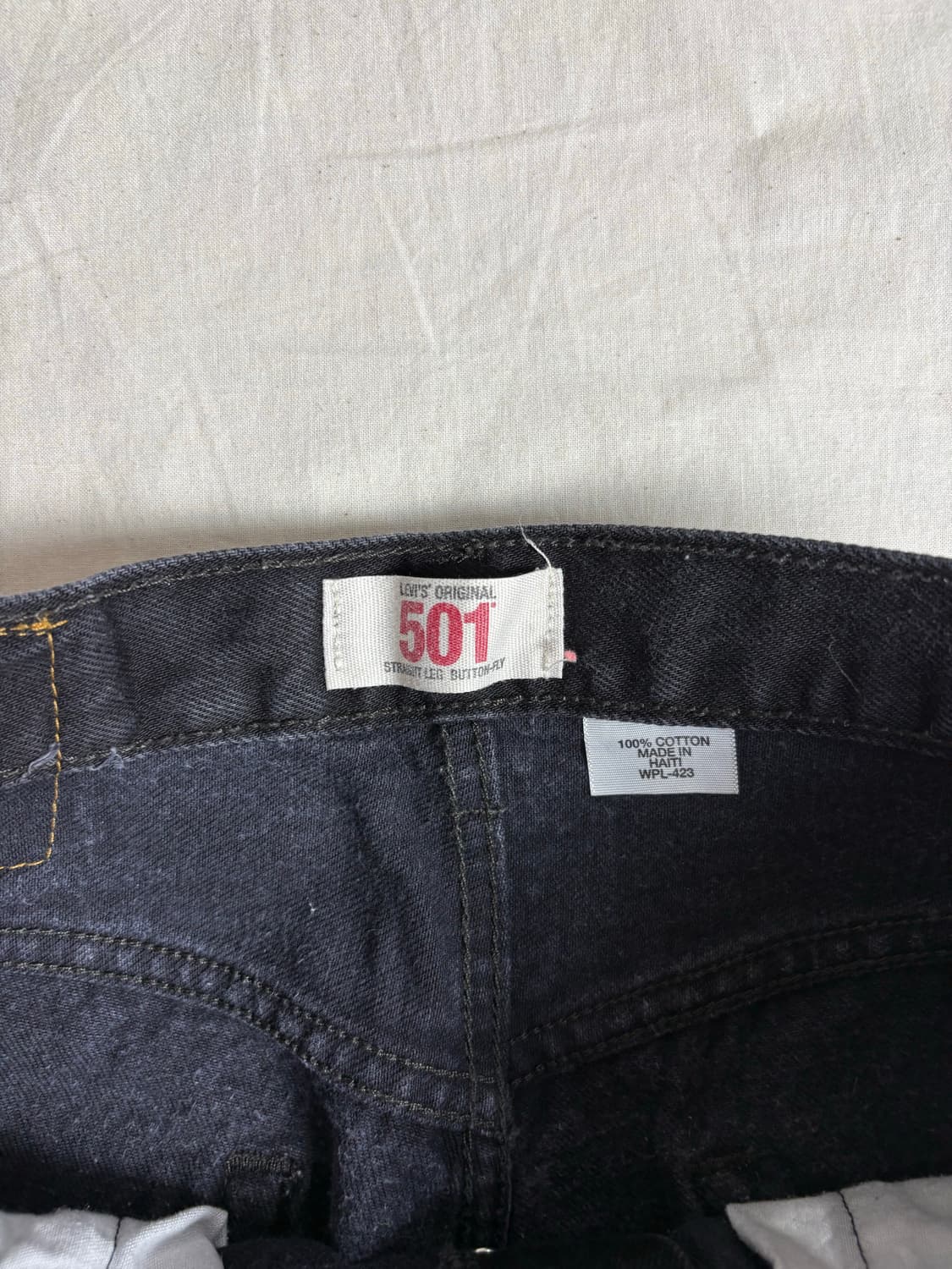 Levis 리바이스 501 블랙 데님 팬츠 30 상품이미지3