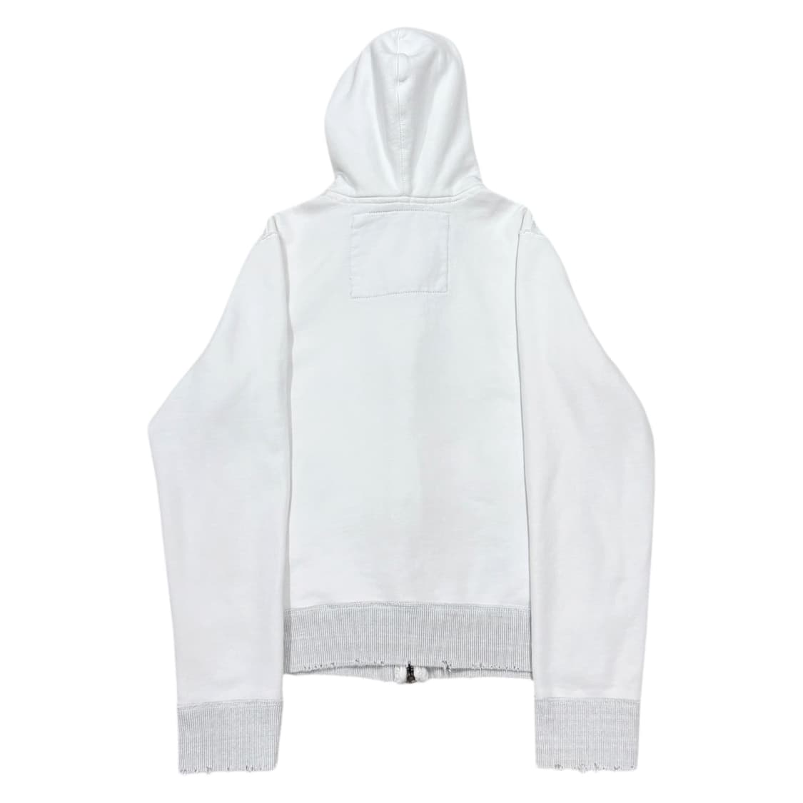 아베크롬비 빈티지 Y2K 데미지 디테일 기모 후드집업 자켓 화이트 2XL 상품이미지3