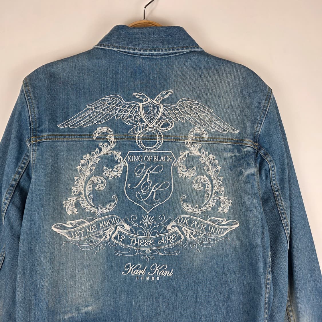 90'S 칼카니 Y2K  자수 데님자켓 상품이미지1
