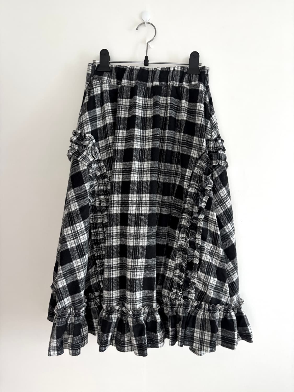 생긴스튜디오 러플 울 스커트 상품이미지1