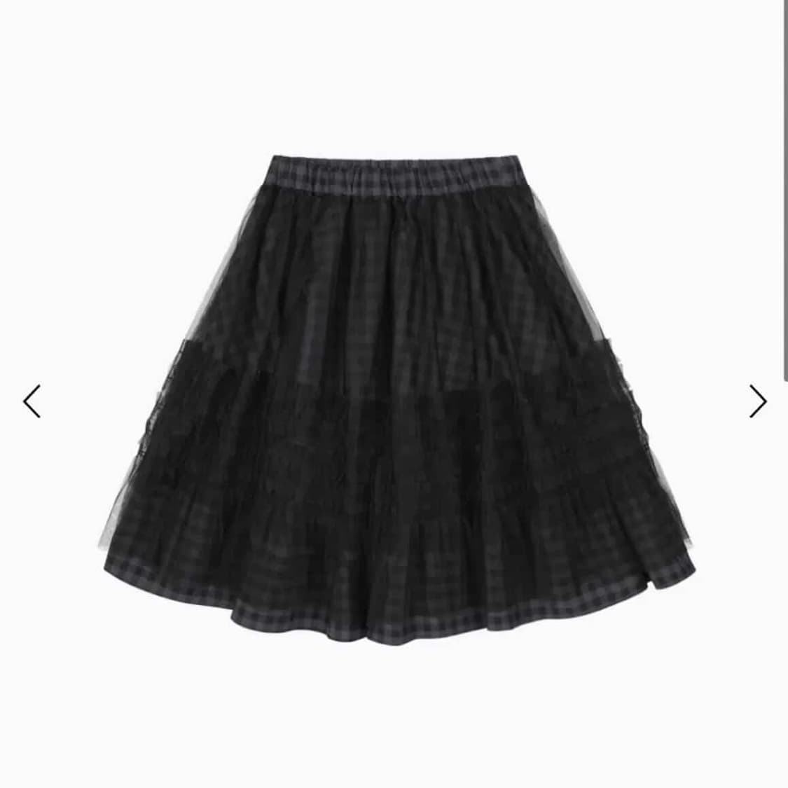 오헤시오 레이어드 시어 프릴 스커트 카키 상품이미지1