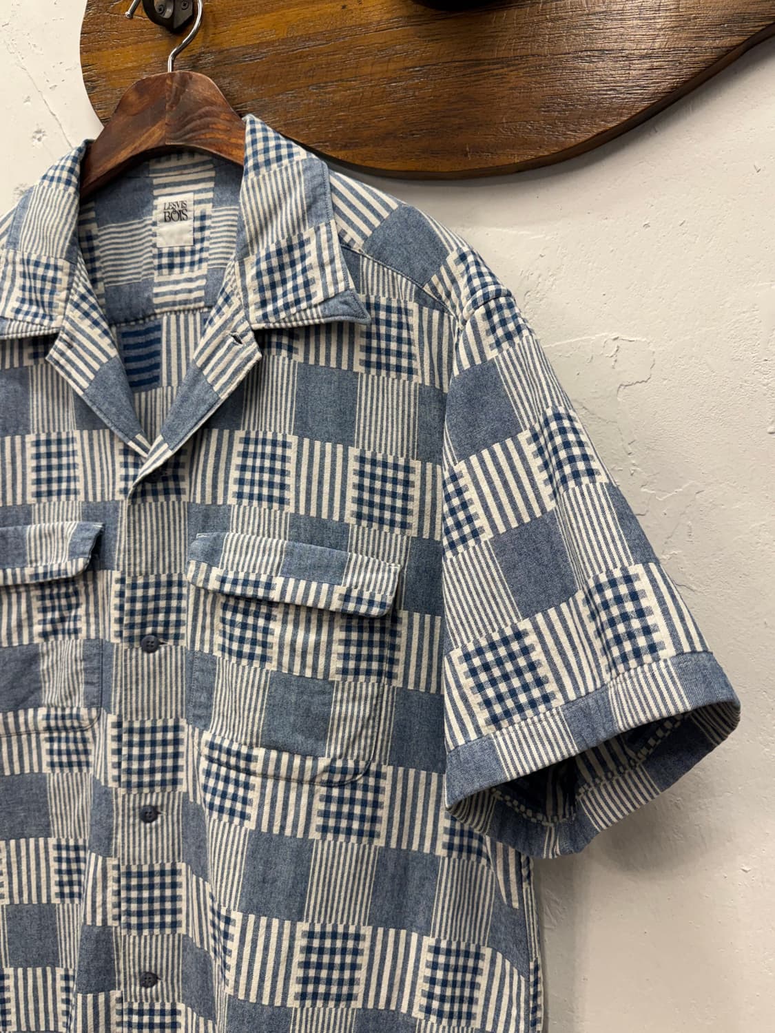 LESVIS à BOIS Patchwork Short Sleeve 상품이미지4