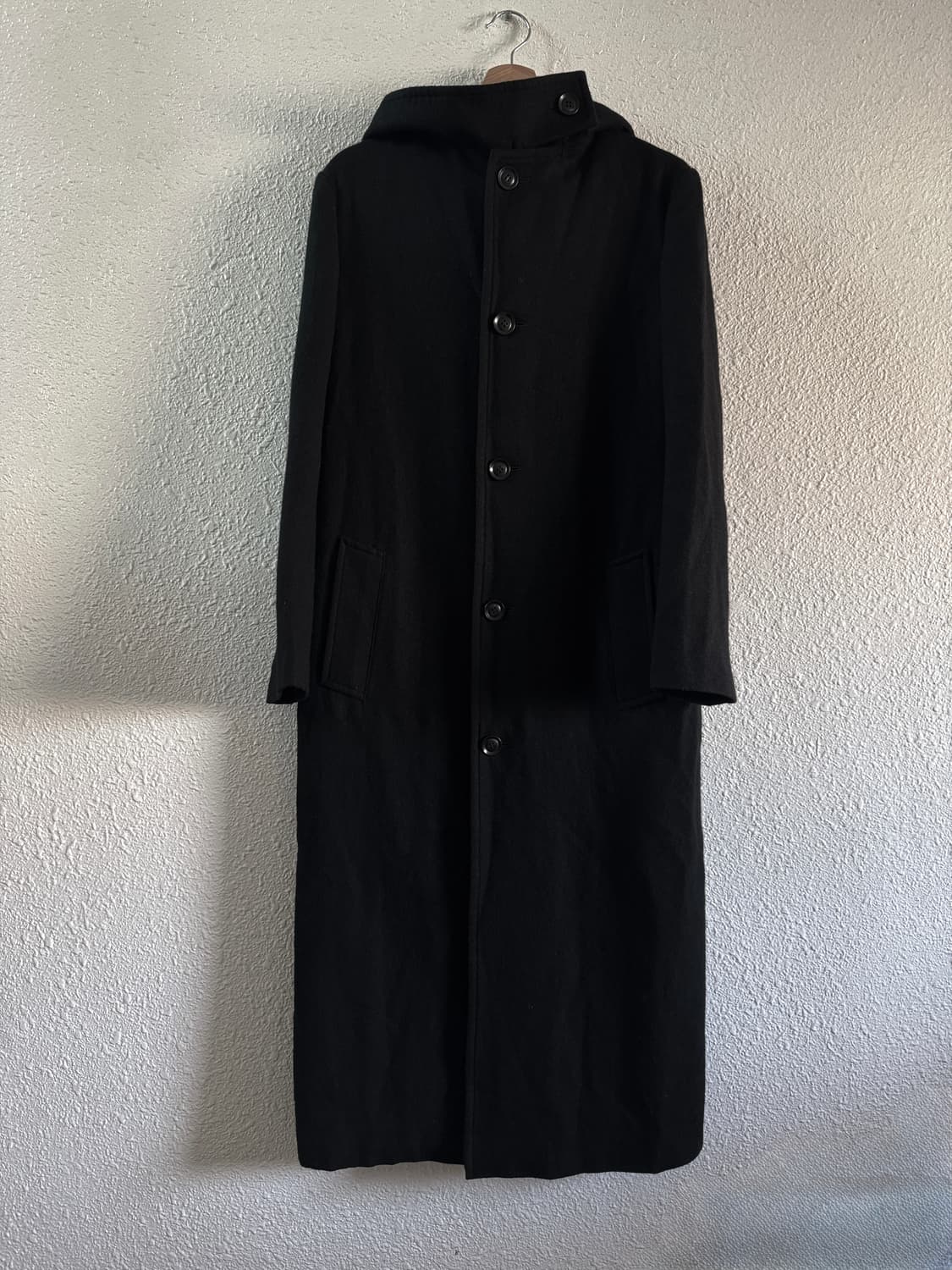 24aw 울 후드 코트 상품이미지1