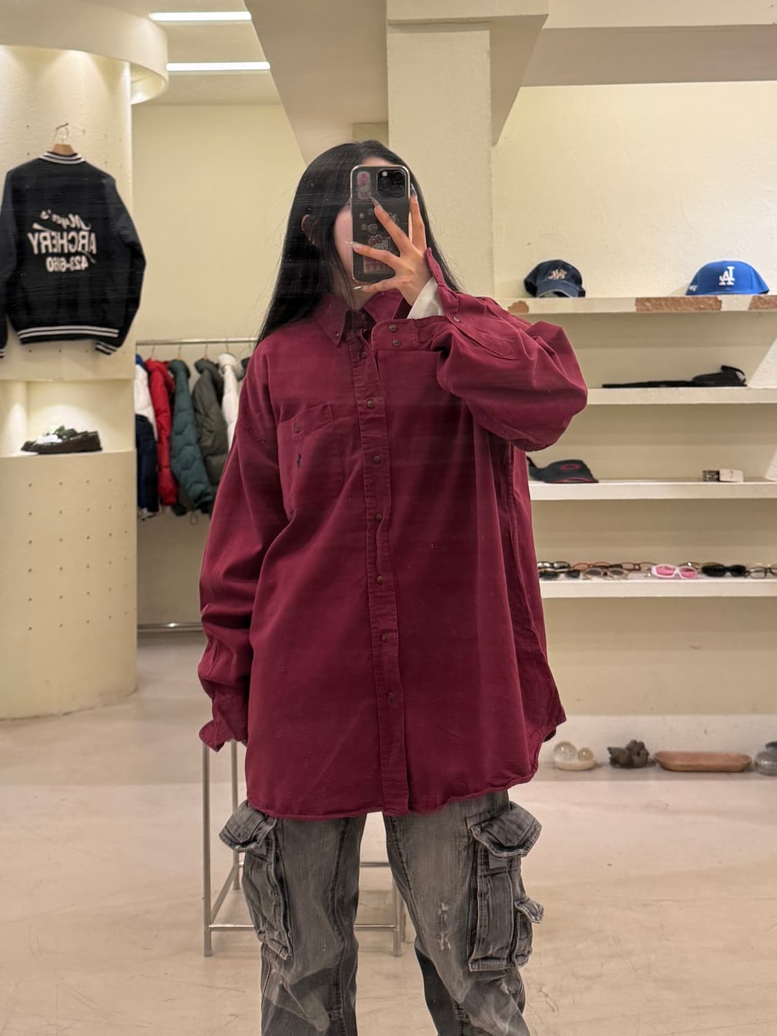 폴로 랄프로렌 버건디 포니 셔츠 U857 상품이미지1