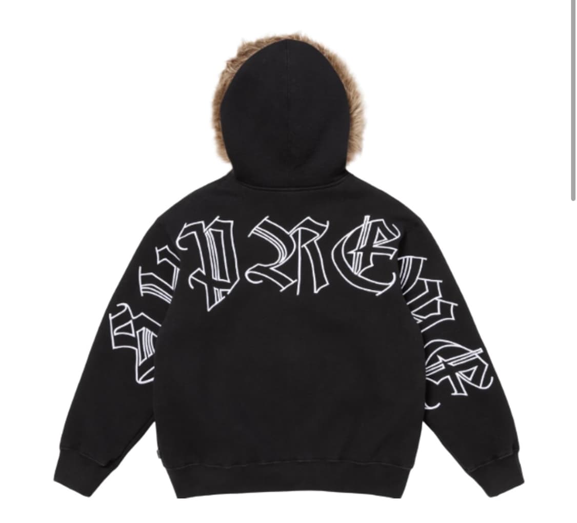 [L] 슈프림 포우 퍼 집업 후드  상품이미지1