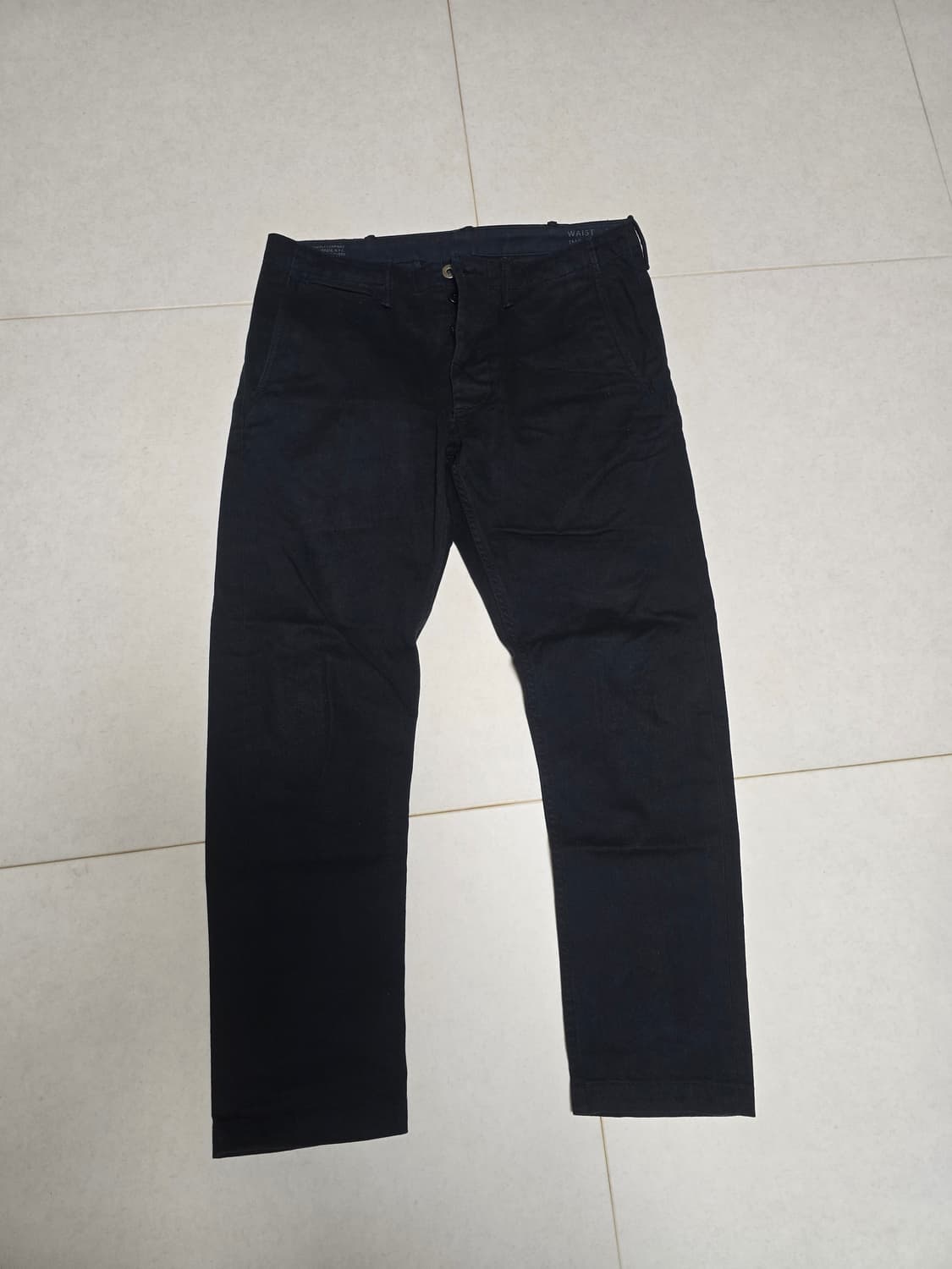 폴로 랄프로렌 한정판 셀비지 블랙 치노팬츠 32/30 상품이미지1