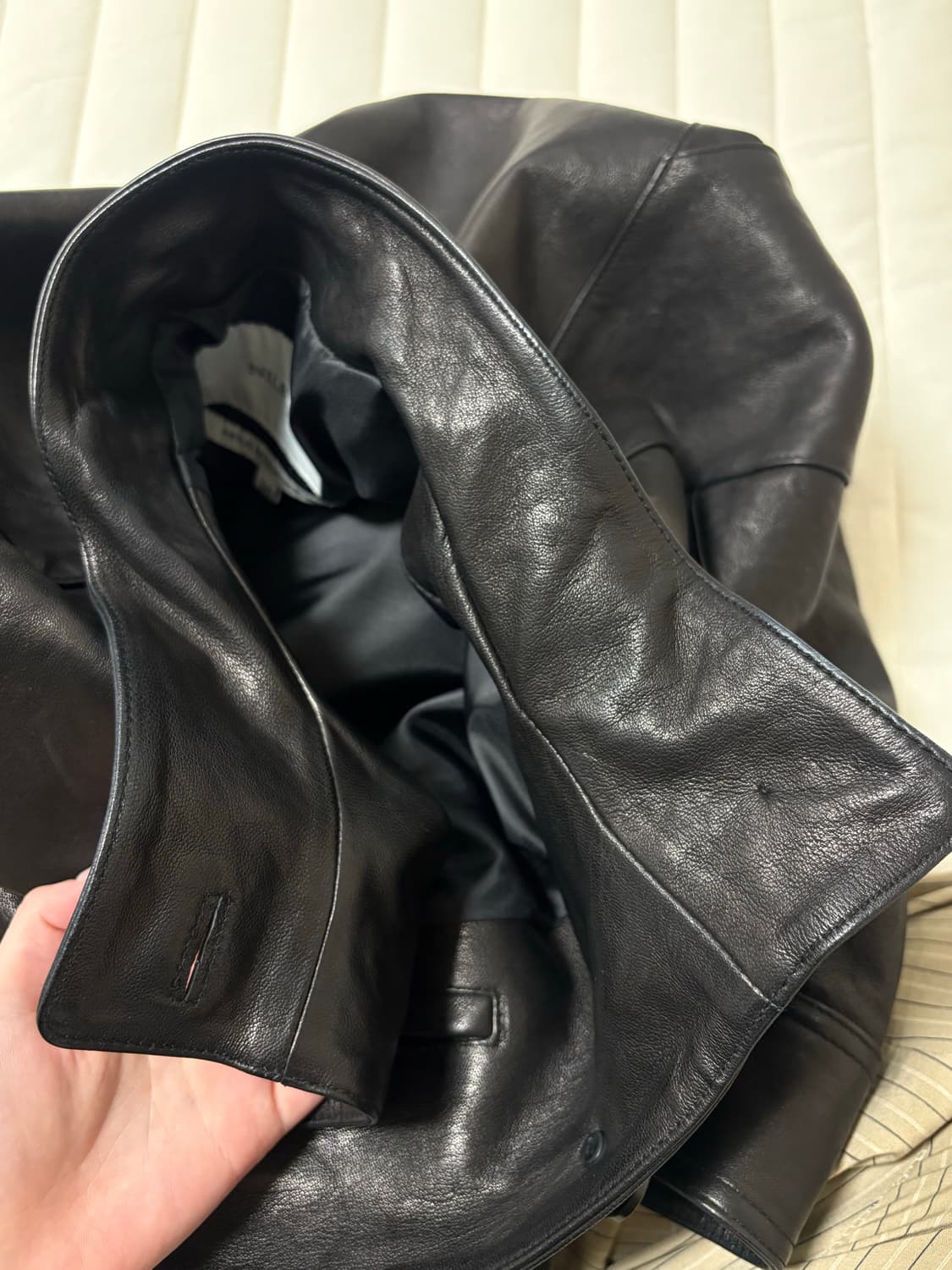 닐바이피 레더 블루종자켓 34사이즈 상품이미지8