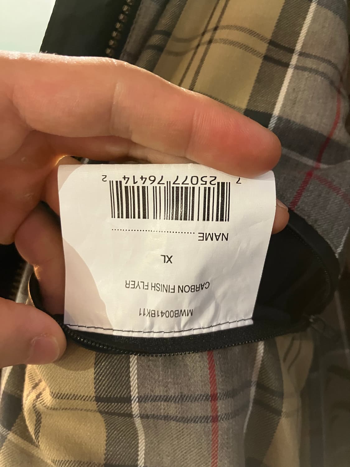 바버 카본 피니쉬 플라이어 자켓 XL 상품이미지9