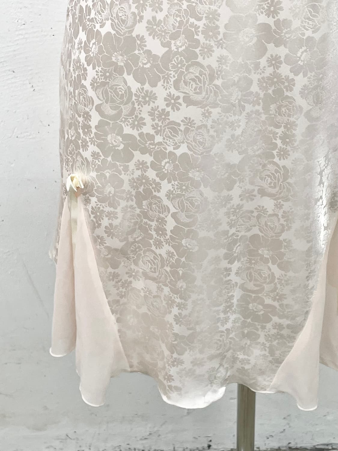 핑크 자카드 레이스 슬립 상품이미지3