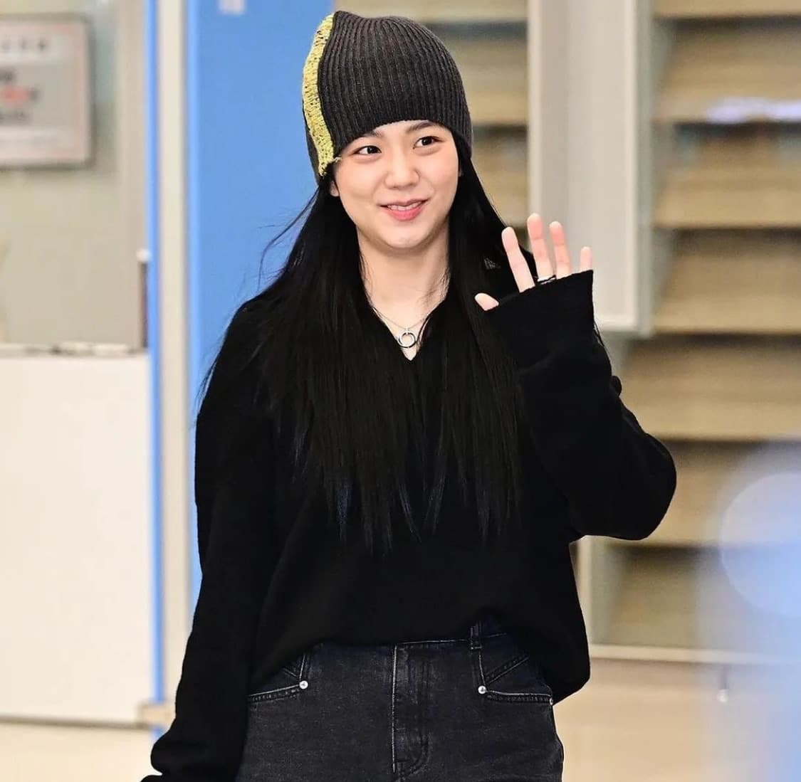 미수아바흐브 블록 비니 블랙 상품이미지3