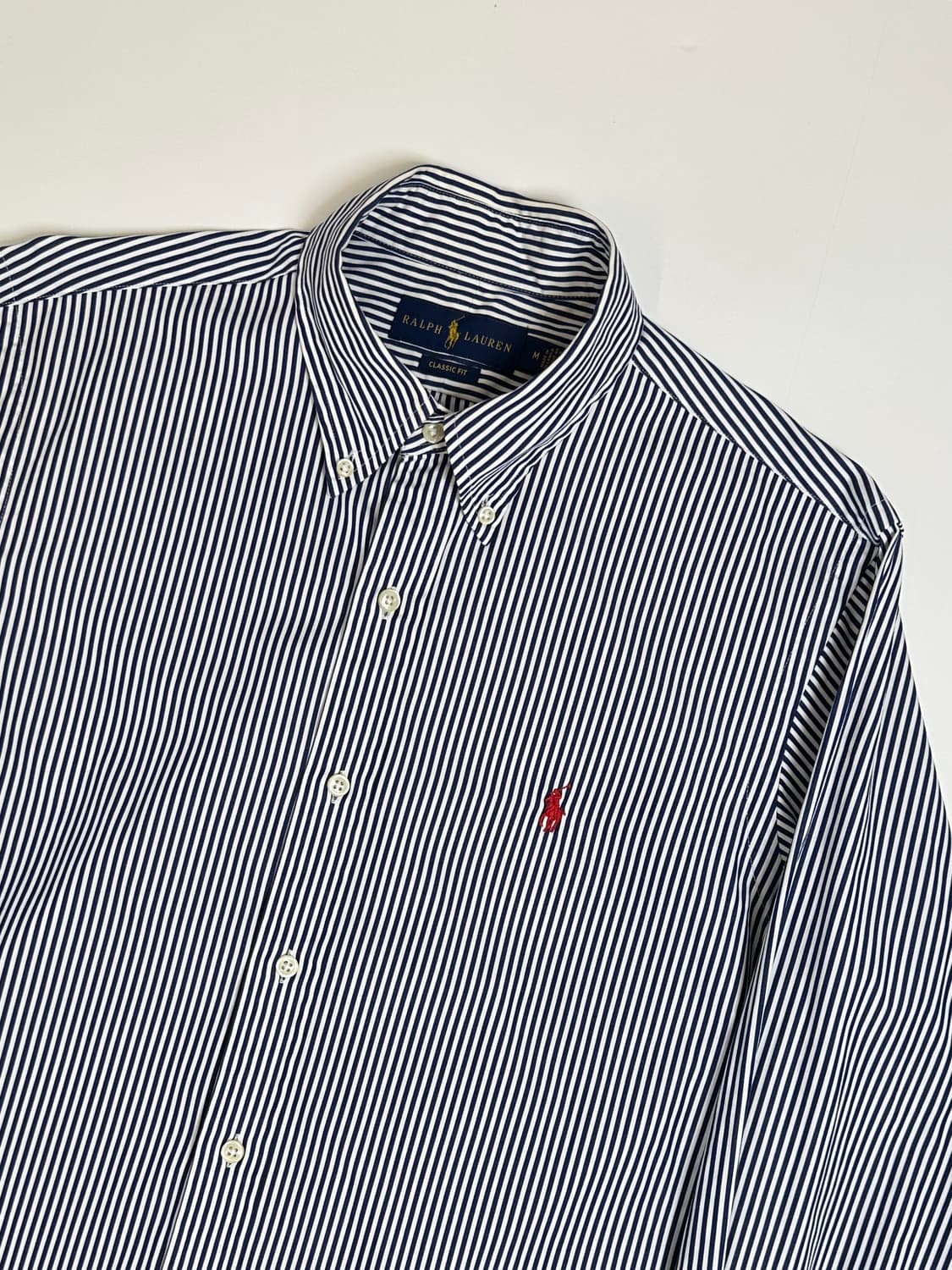 폴로 큐알탭 스트라이프 셔츠  상품이미지3