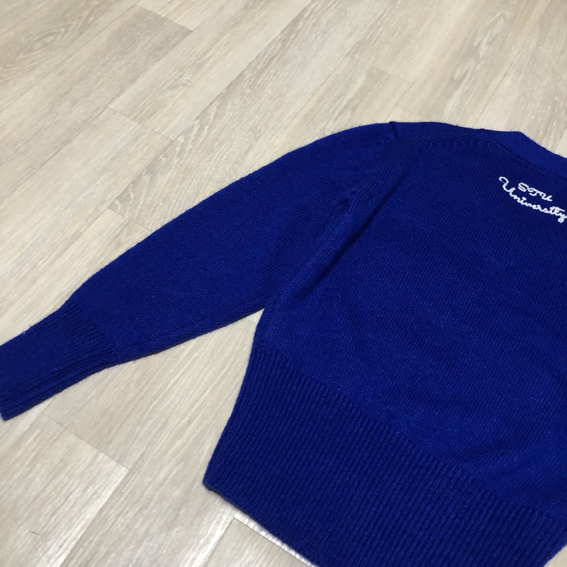 (우먼스 M) STU 우먼스 1990 V넥 니트 블루 상품이미지9