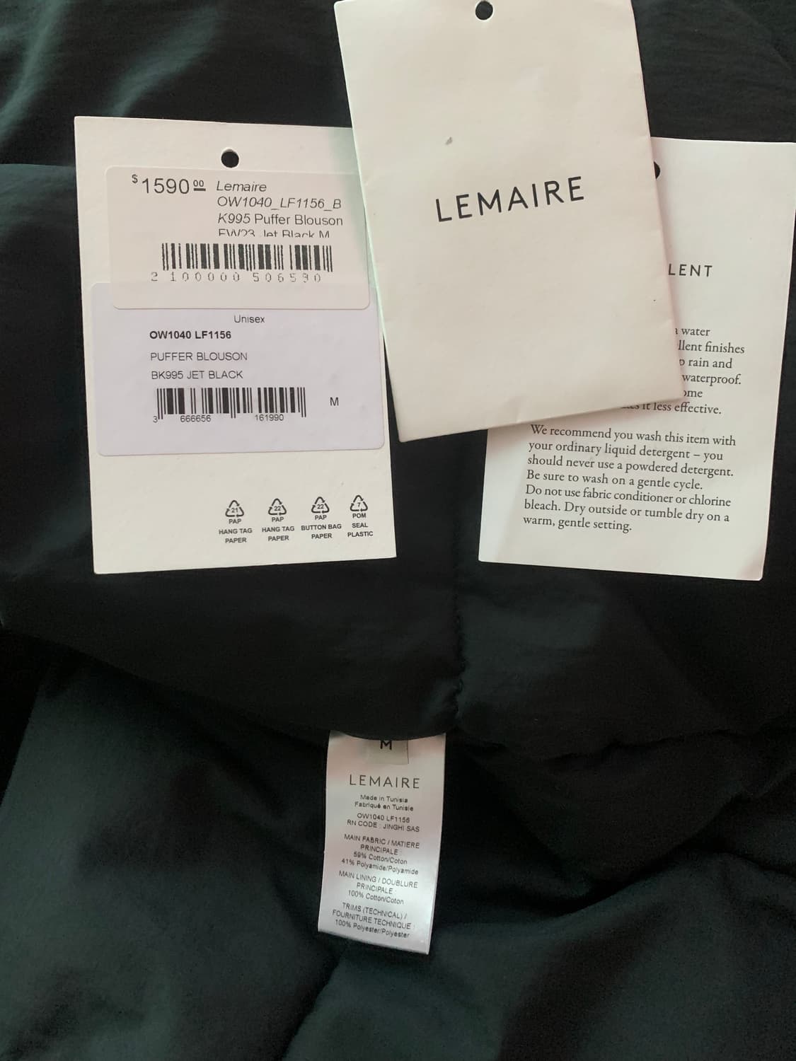 lemaire 르메르23fw 푸퍼 블루종 상품이미지4